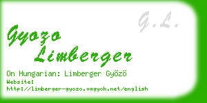 gyozo limberger business card